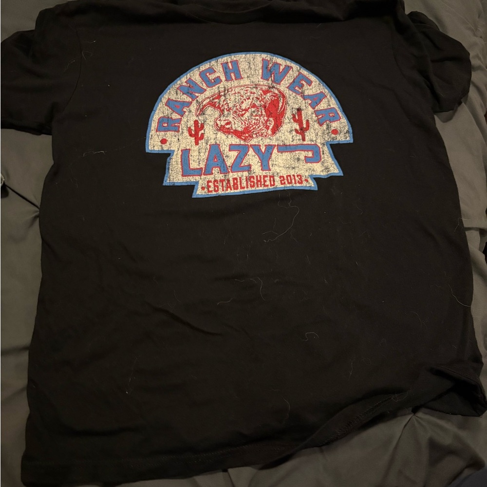Lazy Ranch Wear Black T-Shirt